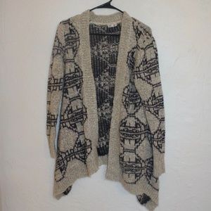 Woven Hearts Nordstroms waterfall tribal sweater